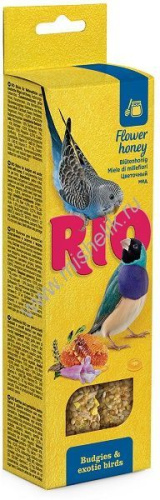 RIO 2х40 г палочки для волнистых попугайчиков и экзотов с медом 1х8