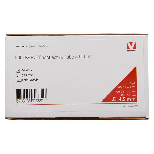 KRUUSE эндотрахеальная трубка с манжетой 4,5 мм.