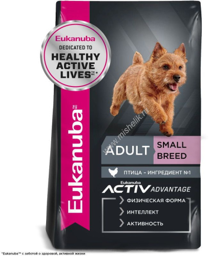 EUKANUBA ADULT SMALL BREED 3 кг сухой корм для взрослых собак мелких пород 