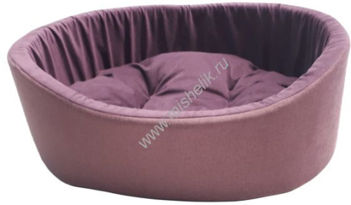 HOMEPET Montana №2 49 см х 43 см х 17 см лежак насыщенный виноград для домашних животных