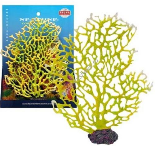 FAUNA INT 22 см х 5 см х 27 см декорация коралл желтый 