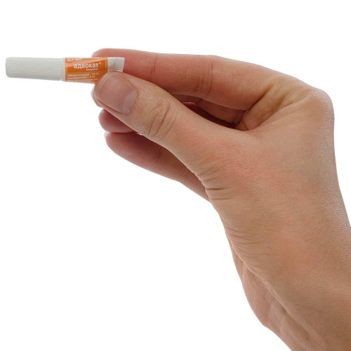 Bayer Адвокат 40 капли для кошек до 4 кг от чесоточных клещей, блох и гельминтов (1 пипетка х 0,4 мл)