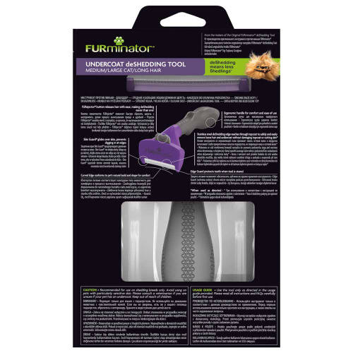 Фурминатор FURminator M/L для больших кошек c длинной шерстью