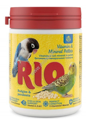 RIO 120 г витаминно-минеральные гранулы для волнистых и средних попугаев