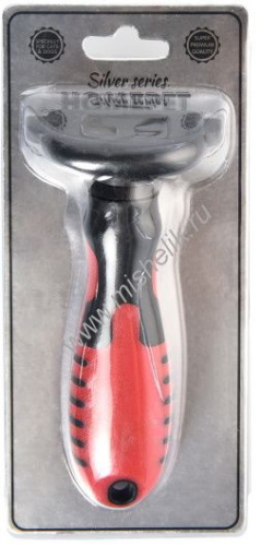 HOMEPET SILVER SERIES 14,5 см х 7 см х 4,8 см 63 зуба расческа триммер