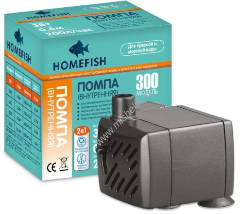 HOMEFISH до 40 л помпа для аквариума 300