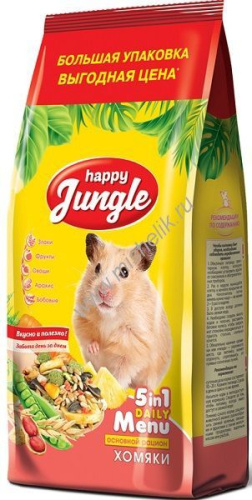 HAPPY JUNGLE 900 г корм для хомяков