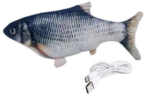 HOMECAT 30 см игрушка для кошек интерактивная шевелящаяся рыба на USB зарядке