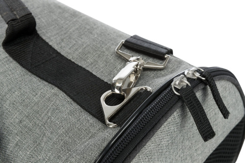 Переноска Holly, 50 х 30 х 30 см, нейлон, чёрный/серый