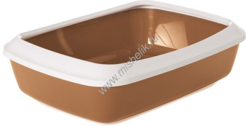 SAVIC LITTER TRAY IRIZ 42 см туалет для кошек с бортом бронзовый 