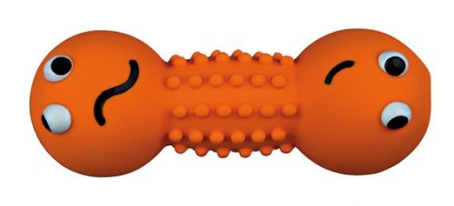 Игрушка "Гантель-смайлик", 19 см, латекс, цвет в ассортименте