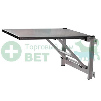 ТД ВЕТ Стол ветеринарный откидной (складной) Vetbot-11 с креплением на стену, 700х500, (каркас серый)