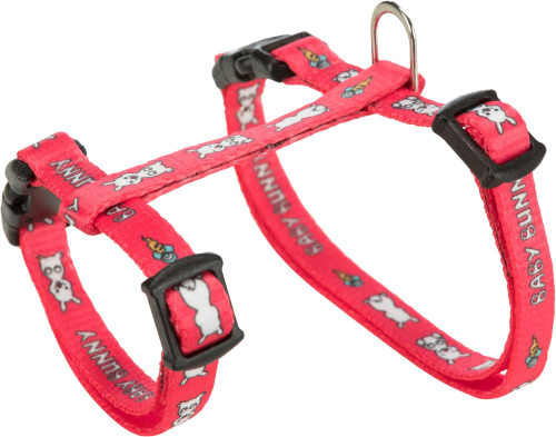 Шлейка с поводком для крольчат, 8 мм/1,20 м, нейлон с рисунком