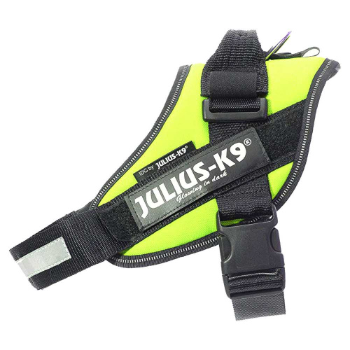 JULIUS-K9 шлейка для собак IDC®-Powerharness 2 (71-96см/ 28-40кг), зеленый неон