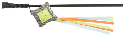 Игрушка для кошки удочка Junior желтая, полиэстер, 42 см