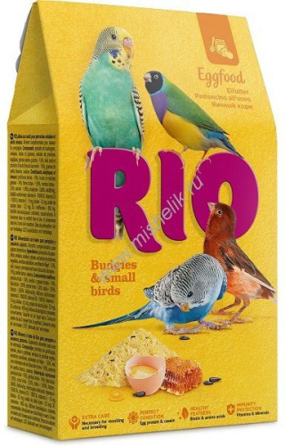RIO Eggfood 250 г яичный корм для волнистых попугайчиков и других мелких птиц 