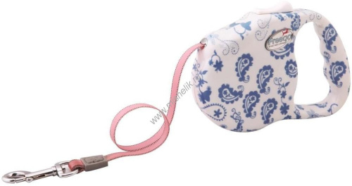 ФРЕГО Пейслийский узор 3 м 23 кг размер M рулетка лента белая с синим