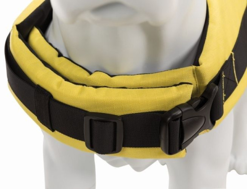 Спасательный жилет для собак, S: 35 см/42–66 см, до 20 кг, жёлтый/чёрный