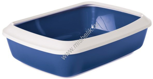 SAVIC LITTER TRAY IRIZ 42 см туалет для кошек с бортом синий 