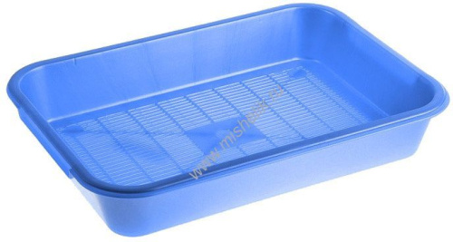HOMECAT Atlantis 36 см х 26 см х 6,5 см лоток с сеткой синий перламутр