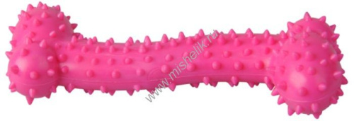 HOMEPET TPR 10,5 см игрушка для собак косточка с шипами