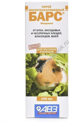 АВЗ БАРС 100 мл спрей для грызунов инсектоакарицидный
