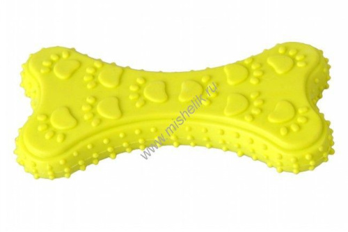 HOMEPET 10,5 см игрушка для собак косточка с рисунком лапки TPR