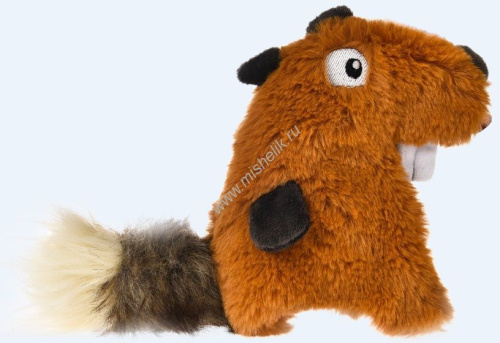 HOMEPET 20х16,5 см игрушка для собак белка плюш с пищалкой