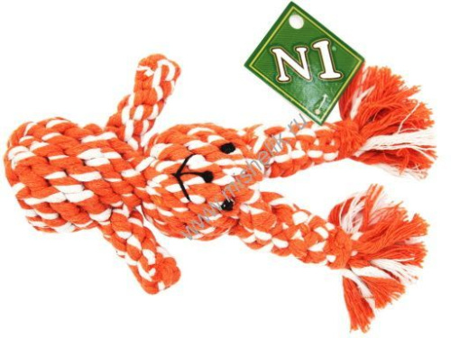 №1 23 см грейфер в форме зайца красно-белый