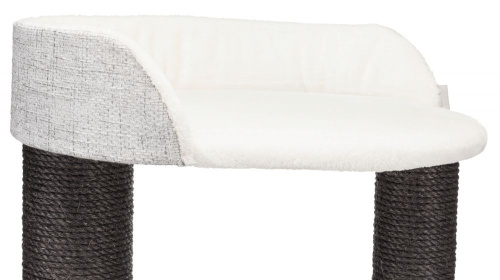 Домик для кошки Cara XXL, 128 см, белый/серый