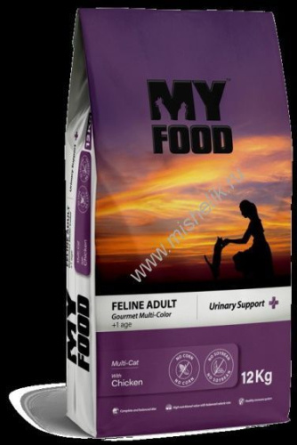 Myfood Feline Adult Gourmet Multi-Color Multi-Cat with Chicken 12 кг сухой корм для кошек с курицей