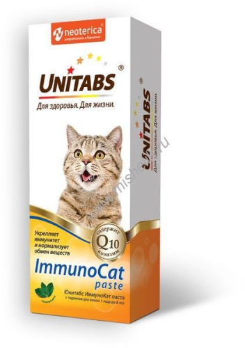 UNITABS 120 мл паста с таурином для кошек от 1 года до 8 лет 1х12