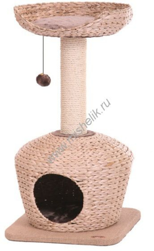 NOBBY CITALI 40 см х 40 см х75 см игровая площадка для кошек светло коричневая