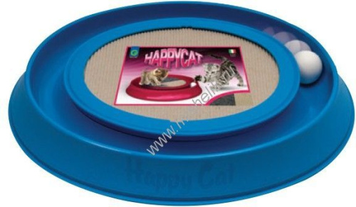 GEORPLAST HAPPYCAT 41 см x 38 см x 5см когтеточка -игрушка для кошек с шариком 