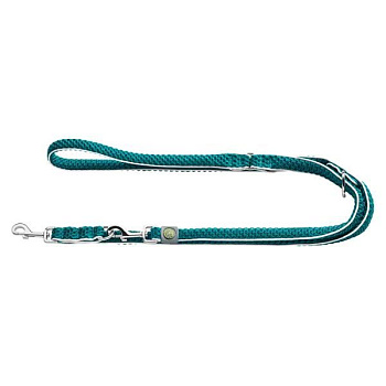 Hunter поводок-перестежка для собак Hilo 20 / 200 нейлон,бирюза