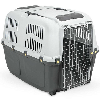 MPS переноска SKUDO 7  105х73х76h см с металлической дверцей с замком серая