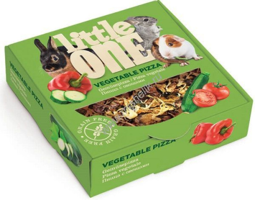 LITTLE ONE 55 г пицца с овощами лакомство - игрушка для всех видов грызунов