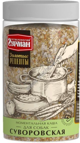 ЧЕТВЕРОНОГИЙ ГУРМАН 300 г моментальная каша для собак Суворовская 