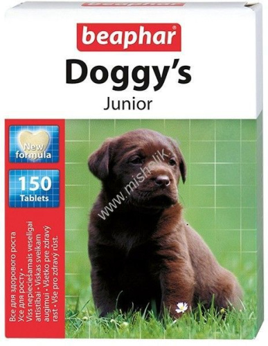 BEAPHAR Doggy`s Junior 150 таблеток витаминизированное лакомство для щенков 