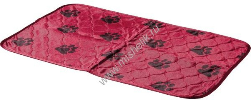 ZooOne 60х40 см пелёнка впитывающая многоразовая бордовая