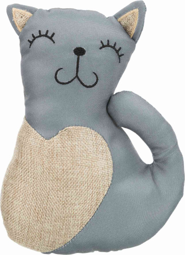 Игрушка для кошки "Кошка" XXL, ткань, 22 см