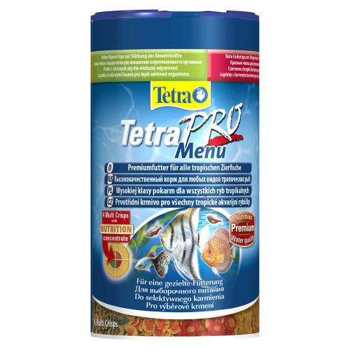 TetraPro Menu корм для всех видов рыб "4 вида" чипсов 250 мл