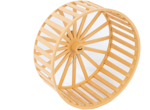 HOMEPET D 14 см колесо для грызунов пластиковое без подставки бежевое 