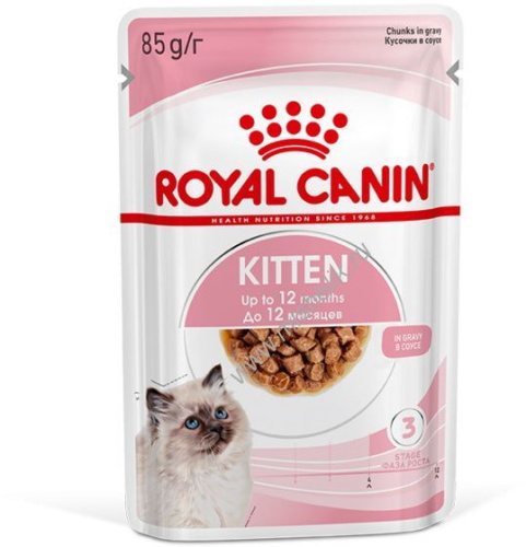 ROYAL CANIN KITTEN 85 г пауч влажный корм мелкие кусочки в соусе для котят в возрасте до 12 месяцев 