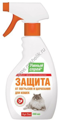 APICENNA УМНЫЙ СПРЕЙ 200 мл защита от царапания и погрызов для кошек