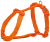 Шлейка Premium H-harness, XL–XXL: 85–130 см/38 мм, черный