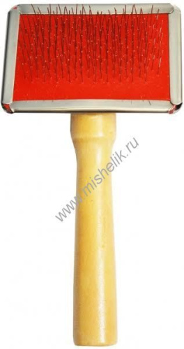 №1 12 см х6 см щетка мини для животных с металлическими зубьями блистер 1х72