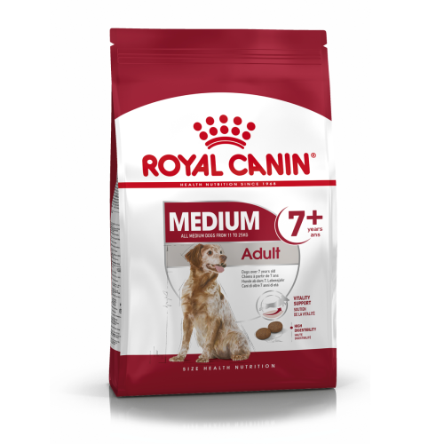 ROYAL CANIN MEDIUM ADULT 7+ 4 кг сухой корм для собак от 7 до 10 лет 