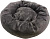 HOMEPET Plush 52 см х 52 см х 14 см лежак ватрушка графит для домашних животных