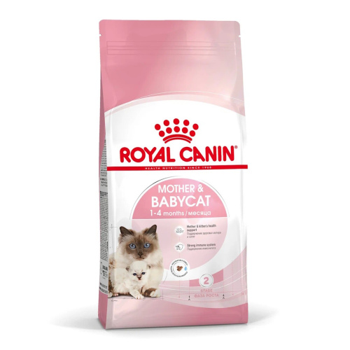 ROYAL CANIN MOTHER&BABYCAT 4 кг сухой корм для котят в возрасте от 1 до 4 месяцев, а также для кошек в период беременности и лактации 
